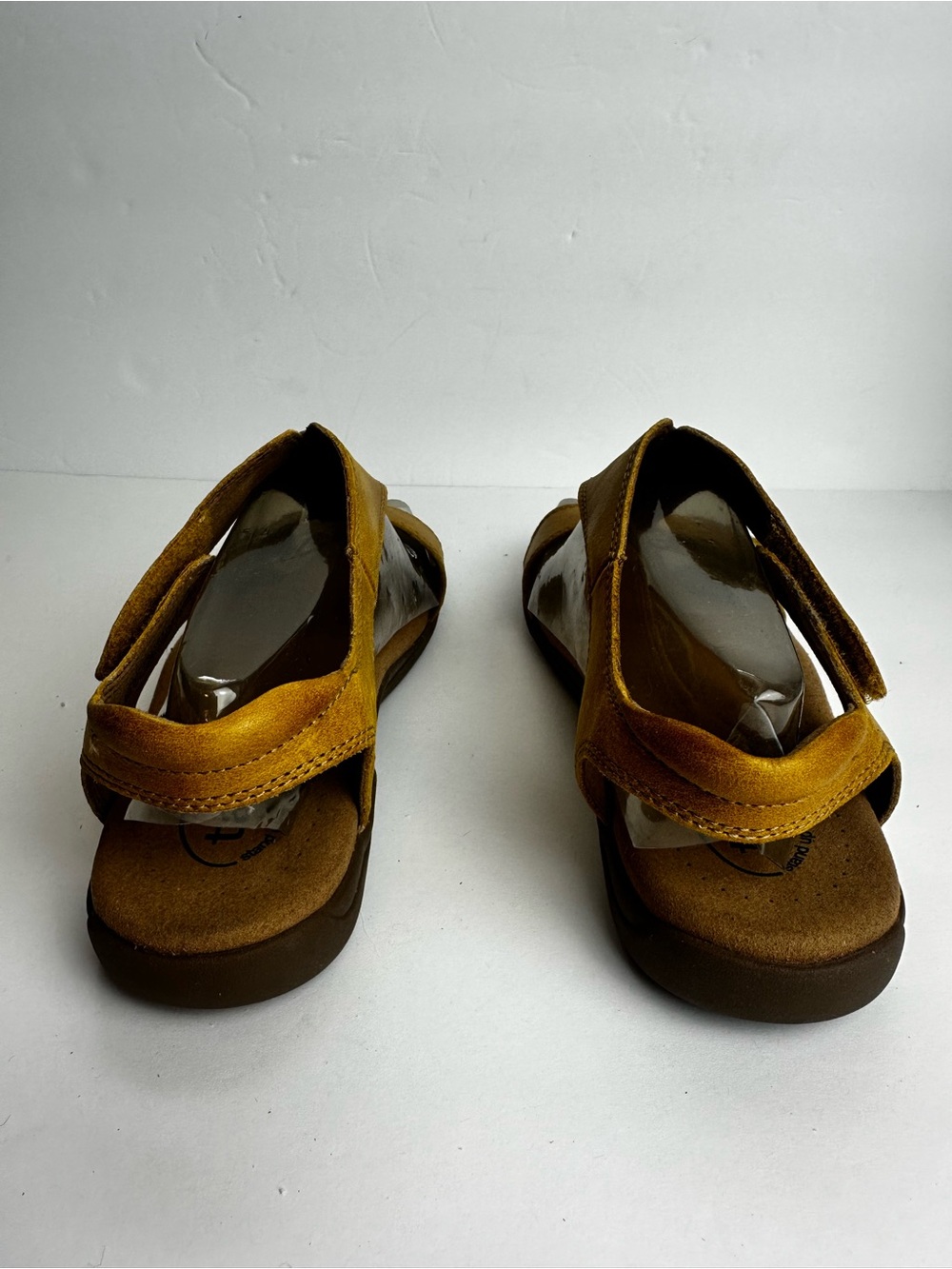 Taos The Show Leather T Strap Sandal Women’s 9 Yellow Casual Comfort Support - Picture 3 of 10